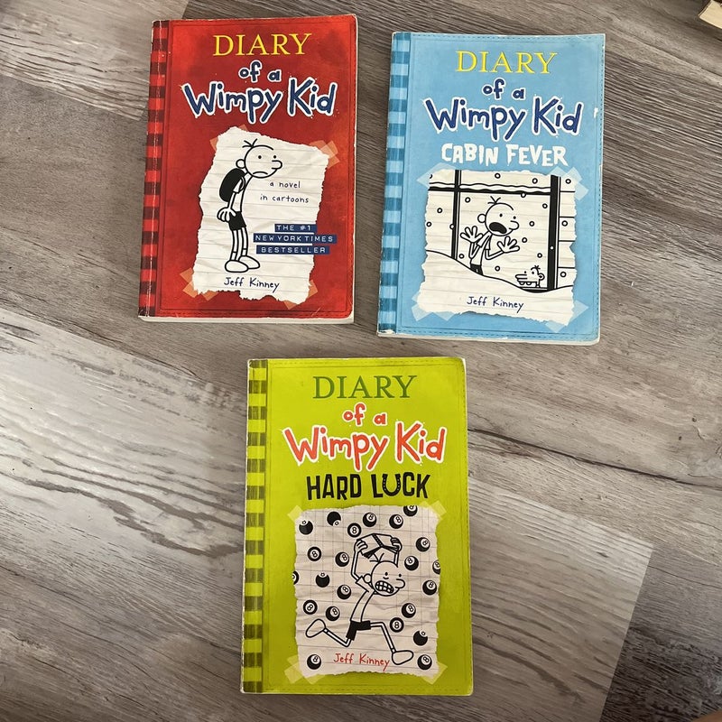 Diary of a Wimpy Kid Set (Books 1, 6, and 8)