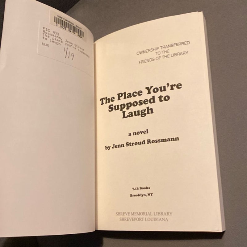 The Place You're Supposed to Laugh