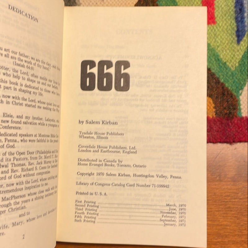 666 (1972 6th Printing)