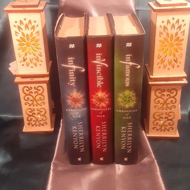 Chronicles of Nick book set: 1 Infinity, 2 Invincible, 3 Infamous