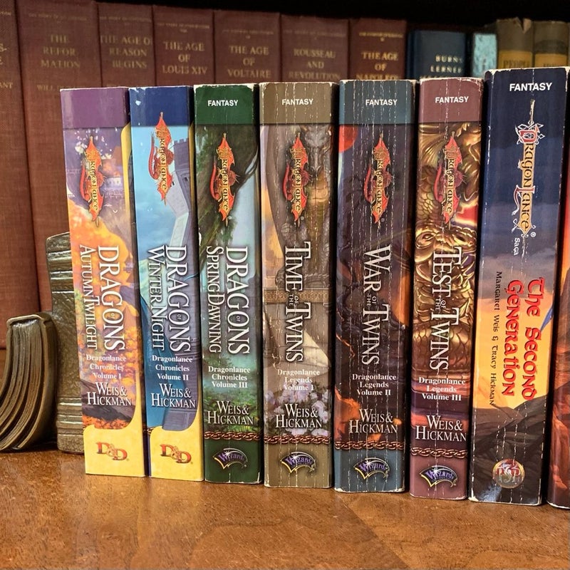 DragonLance Starter Set: All Core Novels to Read First! Chronicles Trilogy, Legends Trilogy, Second Generation, Dragons of Summer Flame, The War of Souls Trilogy