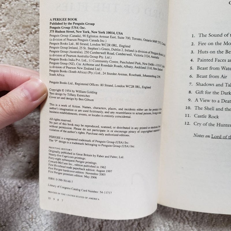 Lord of the Flies (1st Perigree Premium Edition, 2006)