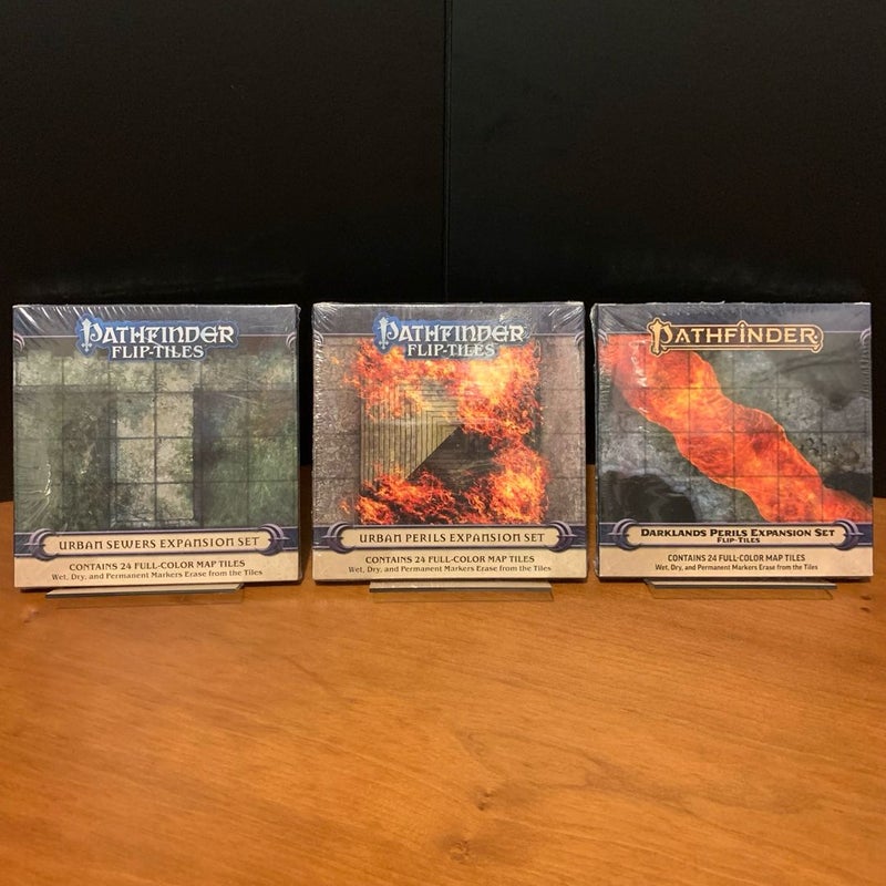 Pathfinder Flip-Tiles Lot: Urban Sewers, Perils, Darklands Perils Expansion Set