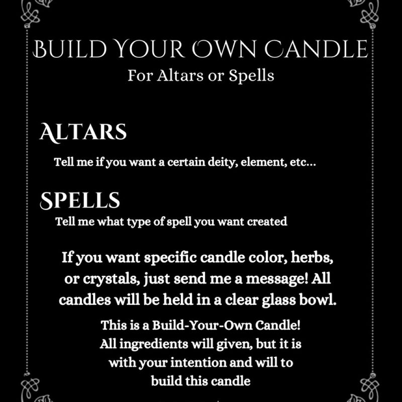 Build Your Own Candle - Spell or Deity