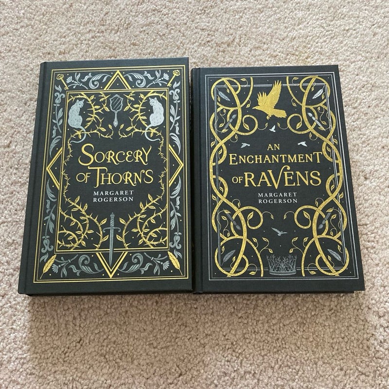 Fairyloot edition of Sorcery of Thorns and An Enchantment of Ravens