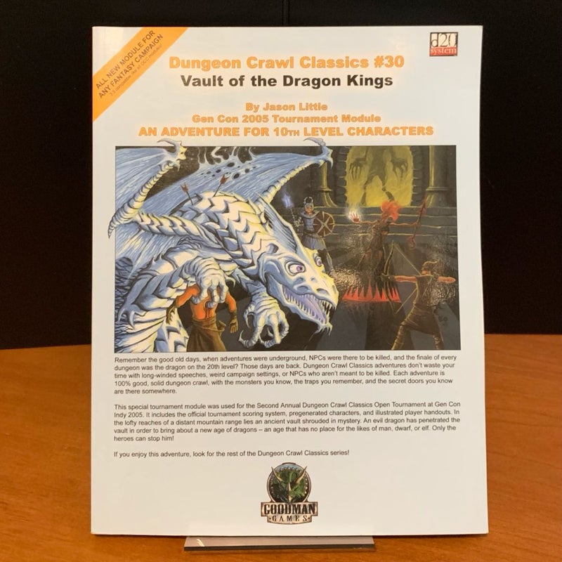 Dungeon Crawl Classics: Vault of the Dragon Kings, d20 Adventure