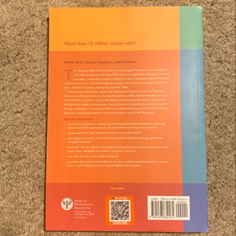 Publication Manual of the American Psychological Association