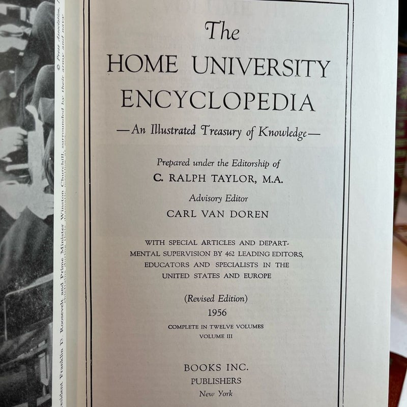 Home University Encyclopedia Illustrated Revised Edition 1956 Complete 12 Vols