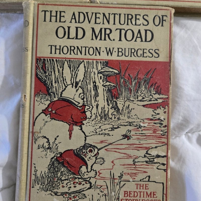 The Adventures of Old Mr Toad, Mr Mocker and Poor Mrs Quack 3 vintage 1914 -1917 hardcovers