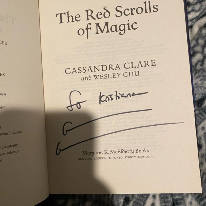 The Red Scrolls of Magic SIGNED