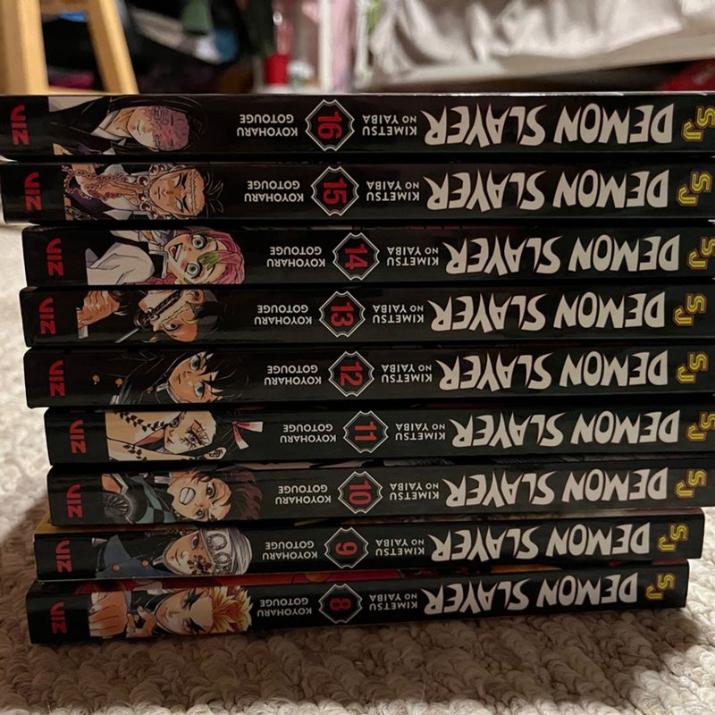 Demon Slayer Manga Volumes 8-16
