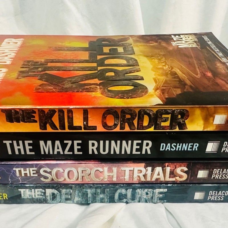 The Maze Runner SET OF 4 BOOKS by James Dashner, Paperback