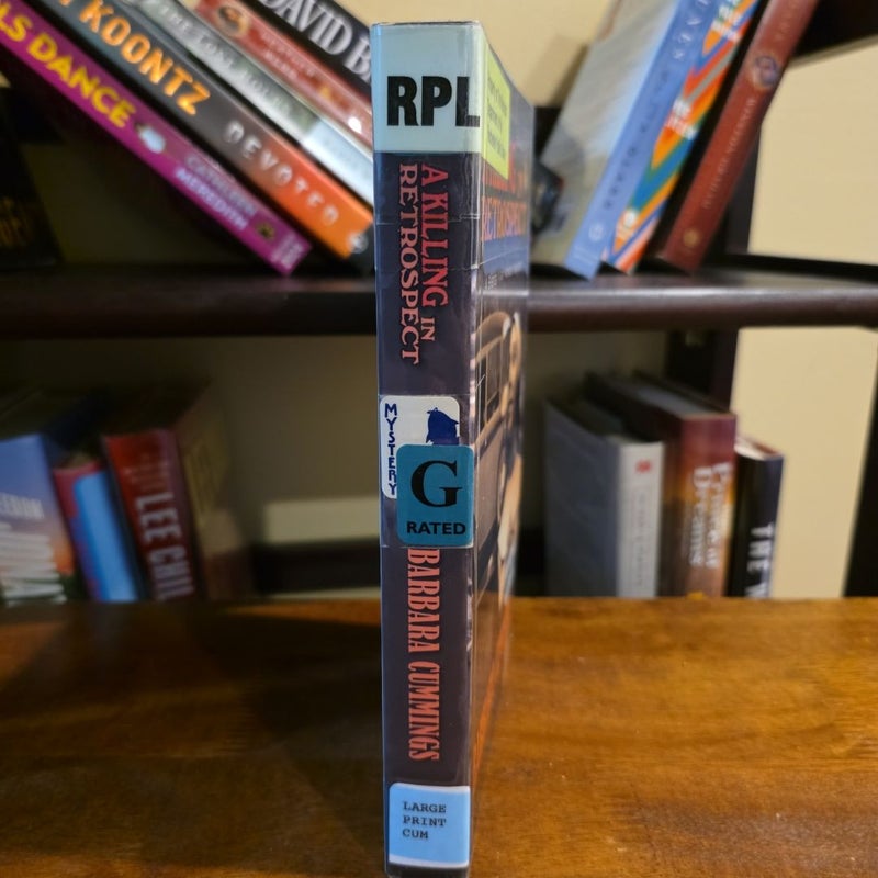 LARGE PRINT A Killing in Retrospect, A Sister Mary Agnes Mystery 2 of 2 (ex-library)