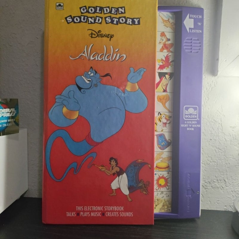 Disney's Aladdin Golden Sound Story Book Works!