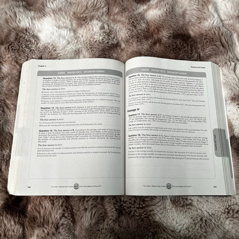 The Real ACT Prep Guide 3rd Edition Higschool Paperback Educational Book