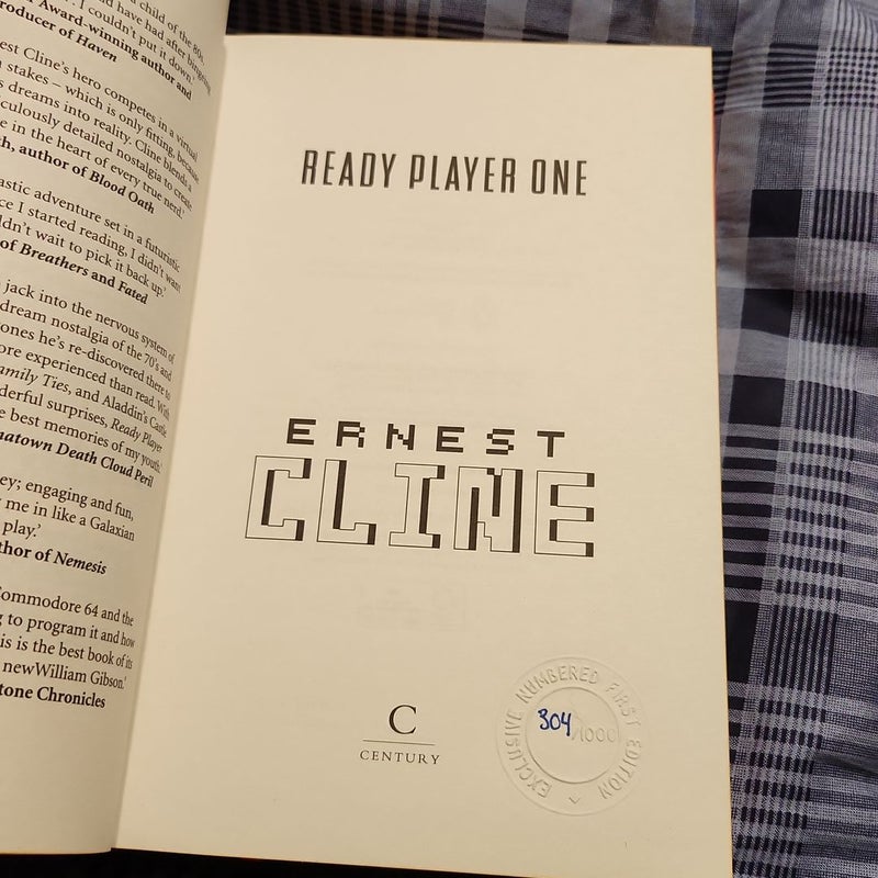 Goldsboro READY PLAYER ONE & TWO Signed ERNEST CLINE Number 1st Ed 1st  Print 