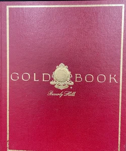Red VTG 80’s Gold Book Beverly Hills Leather hardcover book