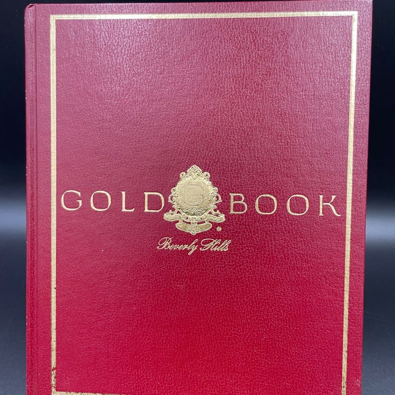 Red VTG 80’s Gold Book Beverly Hills Leather hardcover book