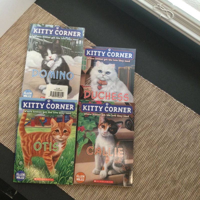Kitty Corner 4 books set: Domino, Callie,  Otis and Duchess
