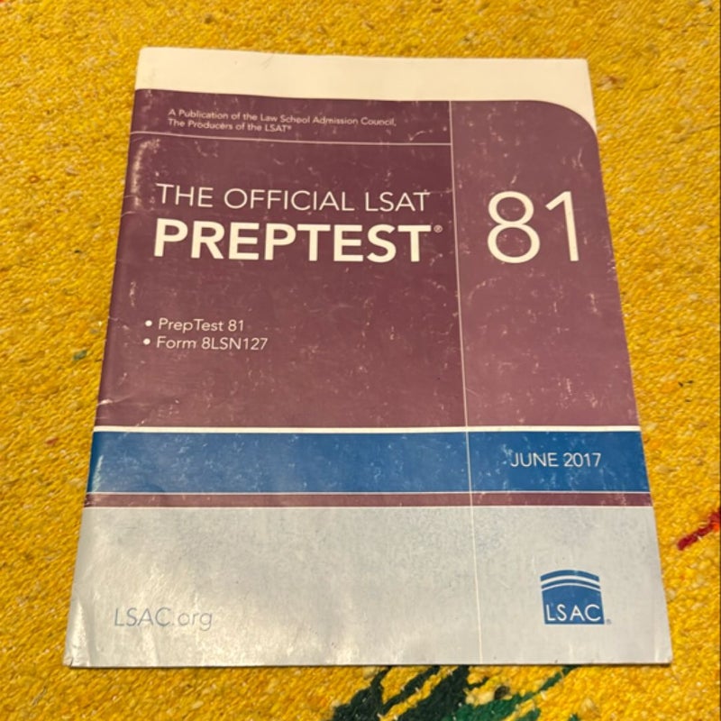 The Official LSAT PrepTest 81