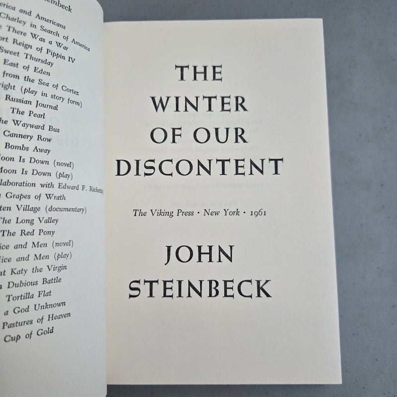 The Winter of Our Discontent