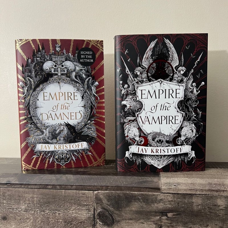 Signed First Edition Waterstones- Empire of the Vampire & Damned