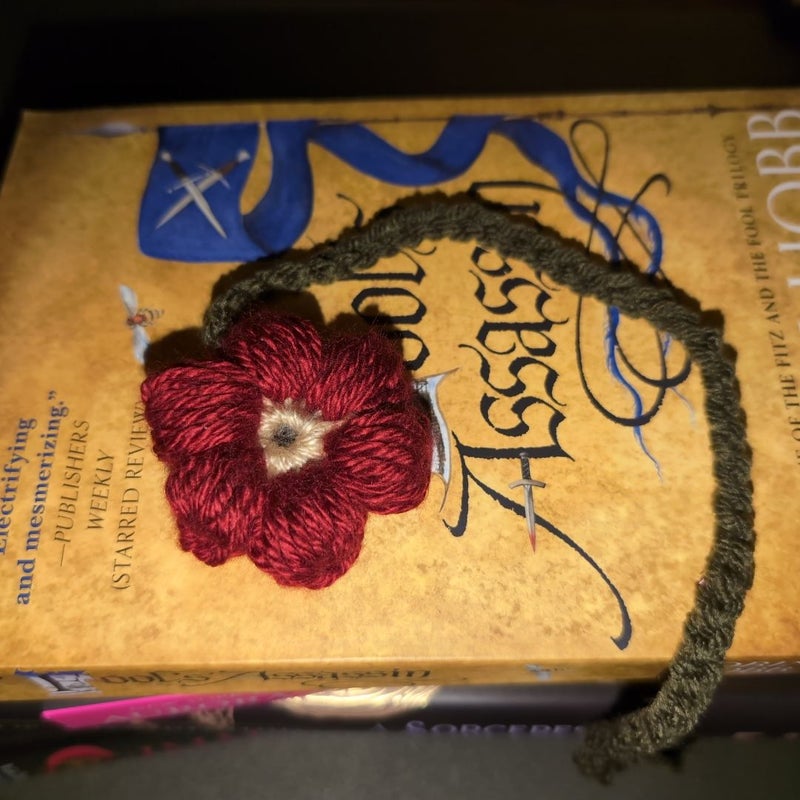 Bookmark Crochet Puffy Flower 