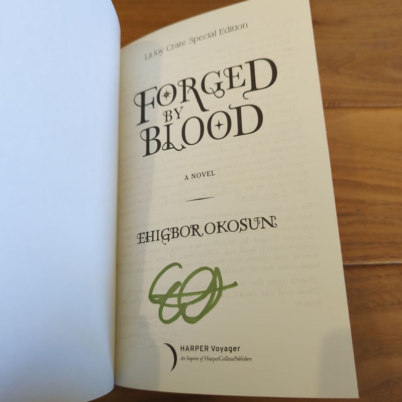 Forged by Blood - Litjoy Signed Ed