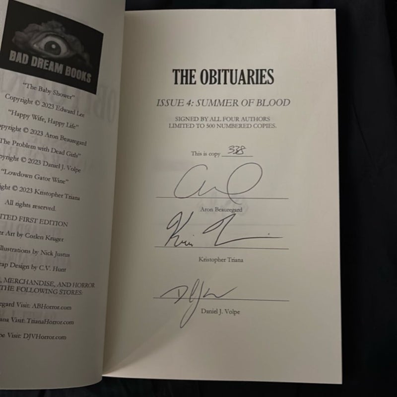 The Obituaries issue 4