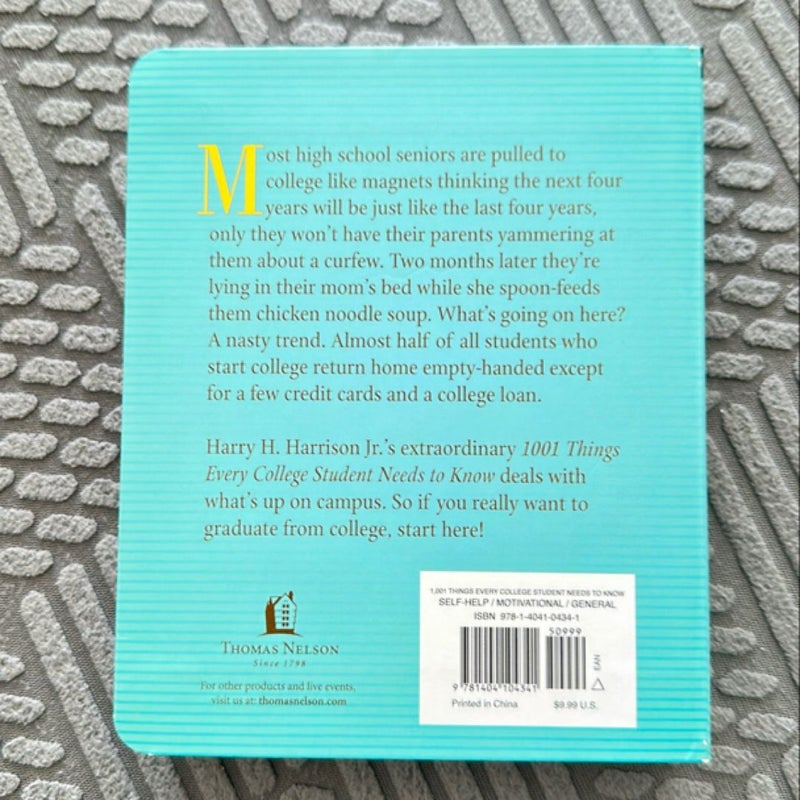 1001 Things Every College Student Needs to Know