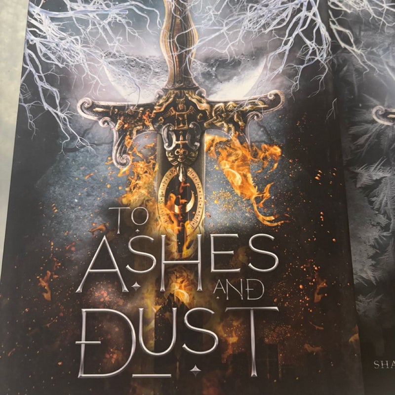 To ashes and dust/ Tipped in frost and blood book bundle