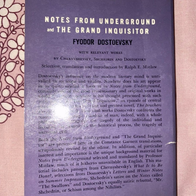 Notes from Underground the grand inquisitor 