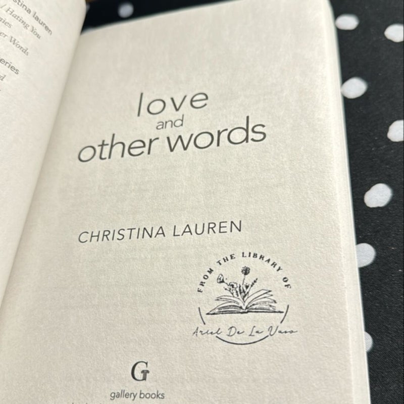 Love and Other Words