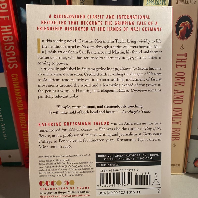 Address Unknown by Kathrine Kressmann Taylor, Paperback Pangobooks