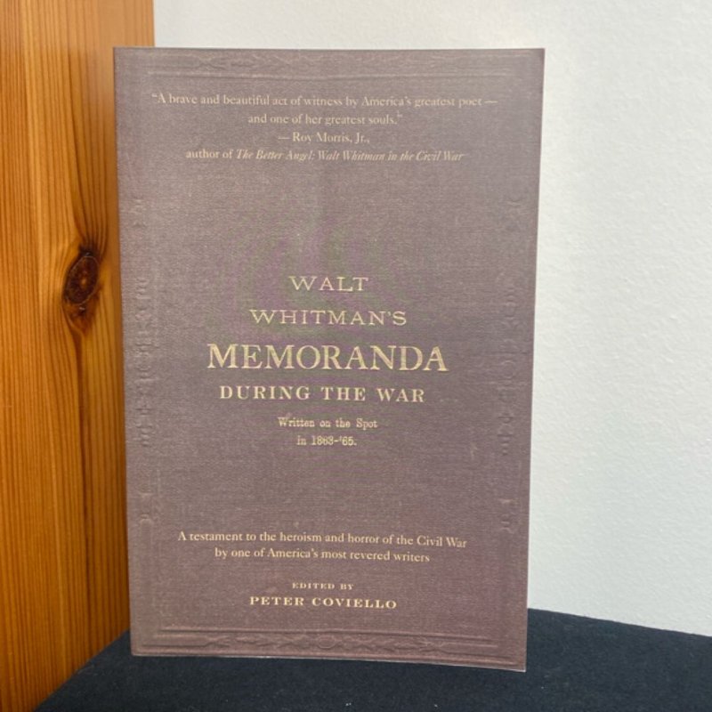 Memoranda During the War