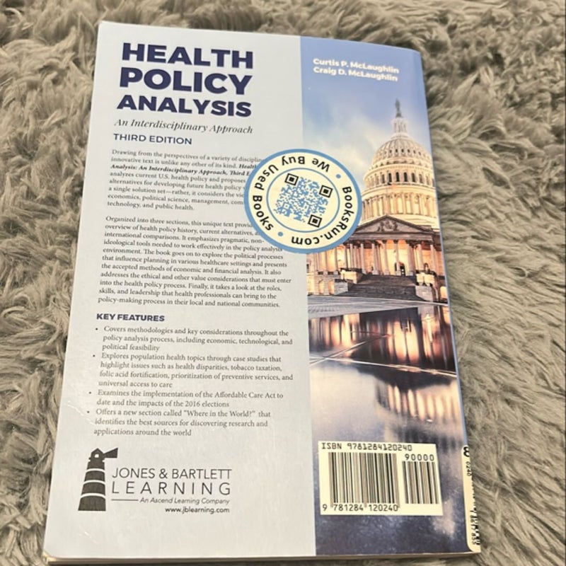 Health Policy Analysis an Interdisciplinary Approach