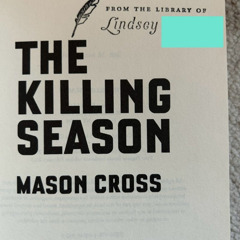 The Killing Season SIGNED