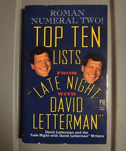 Top ten lists from late night with david letterman