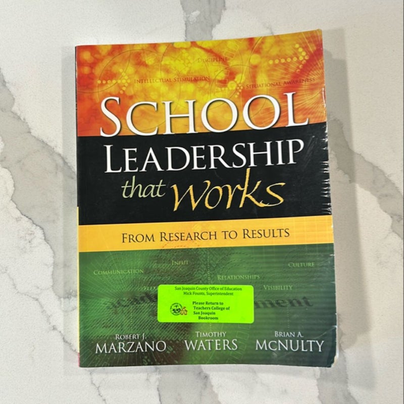 School Leadership That Works