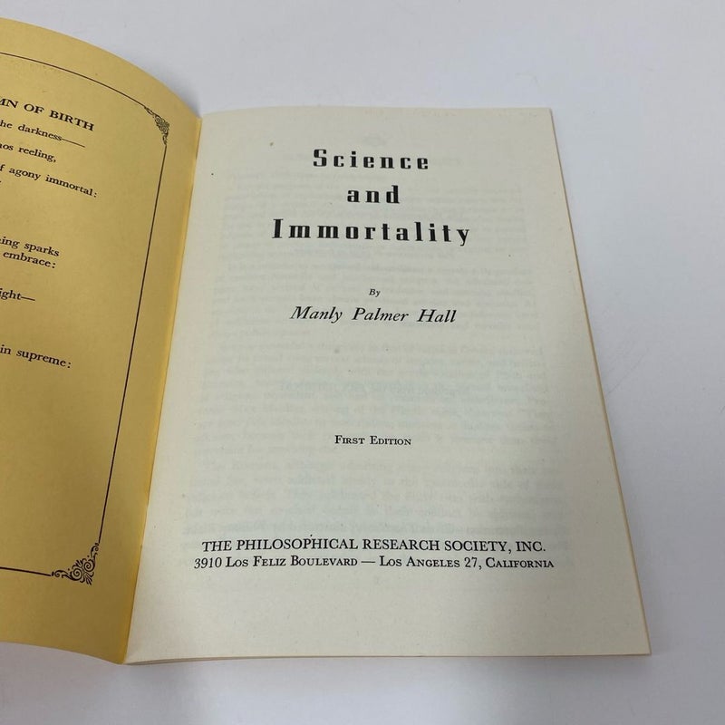 Science and Immortality