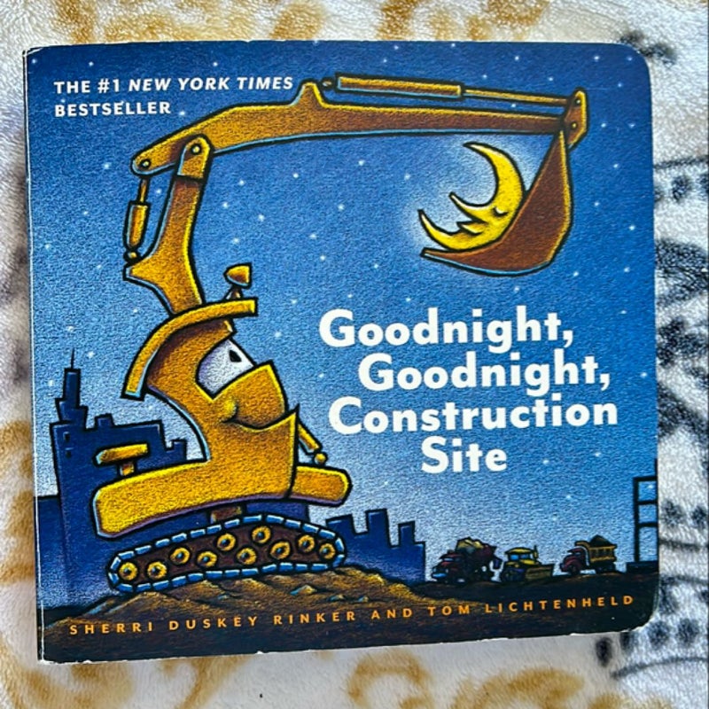 Goodnight, Goodnight Construction Site (Board Book for Toddlers, Children's Board Book)