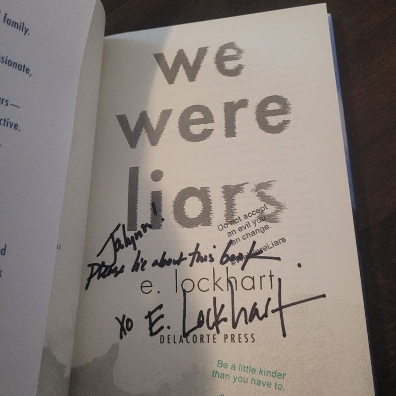 SIGNED We Were Liars