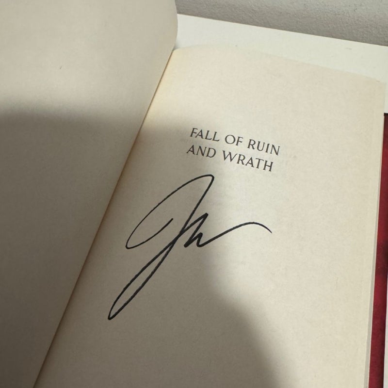 Fall of Ruin and Wrath SIGNED B&N Exclusive