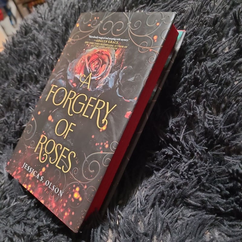 A Forgery of Roses-painted edges-signed! 