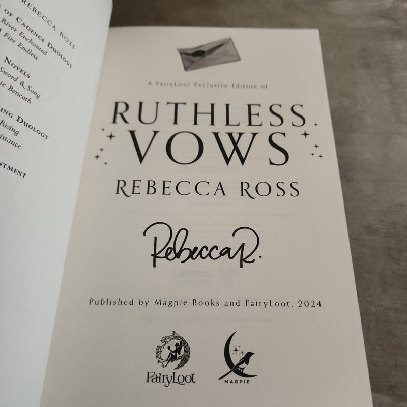 Ruthless Vows Fairyloot 