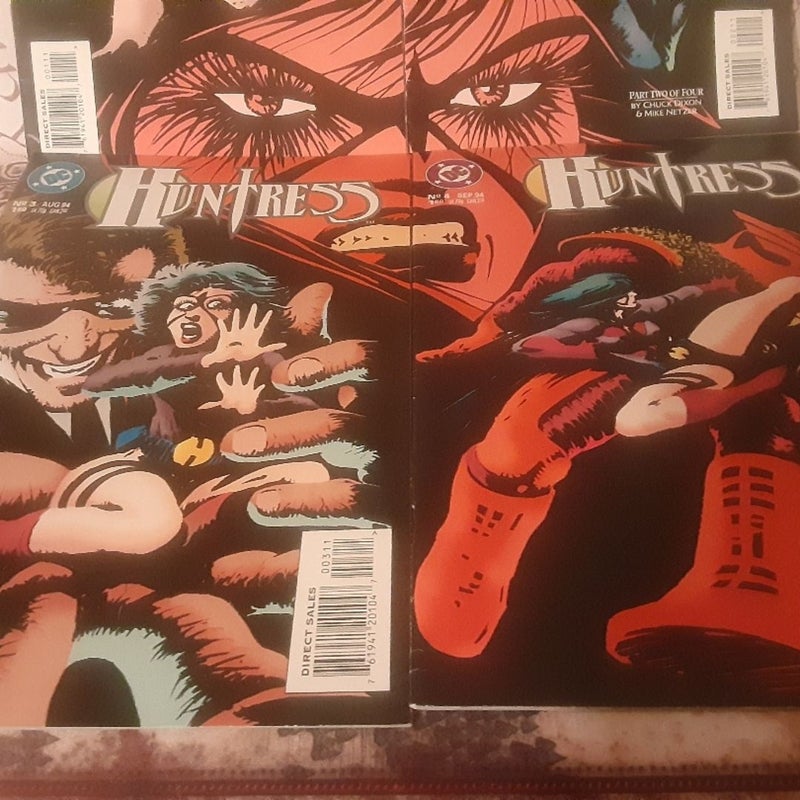 Huntress 1994 1,2,3,4 mini series DC COMICS LOT 