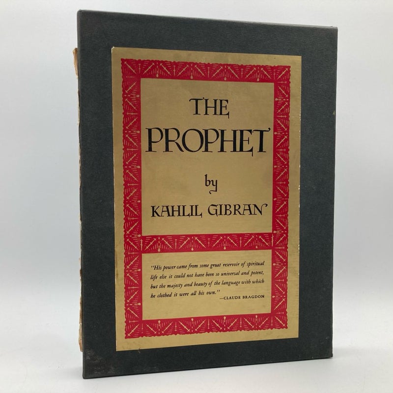The Prophet By Kahlil Gibran with Slip Cover 1971