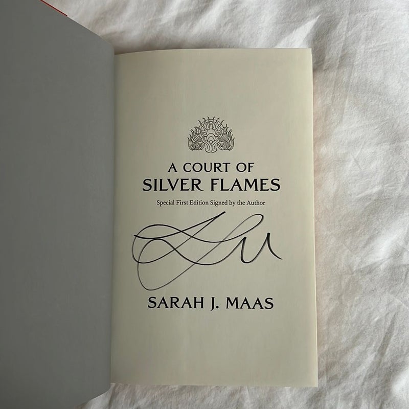 A Court of Silver popular Flames *signed