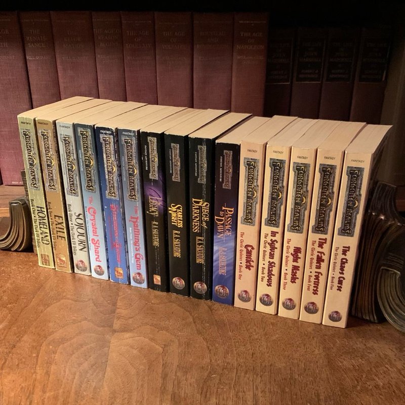 R. A. Salvatore Collection: 4 Complete Forgotten Realms Series: Dark ...
