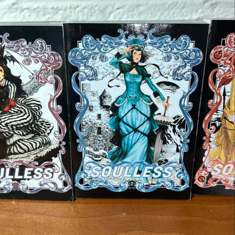 Soulless: the Manga, Vol. 1, Vol. 2, Vol. 3